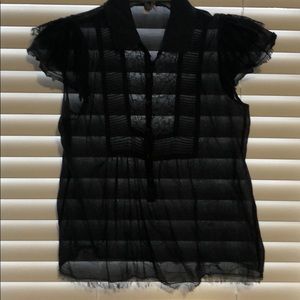 Joie Lace detail SS blouse